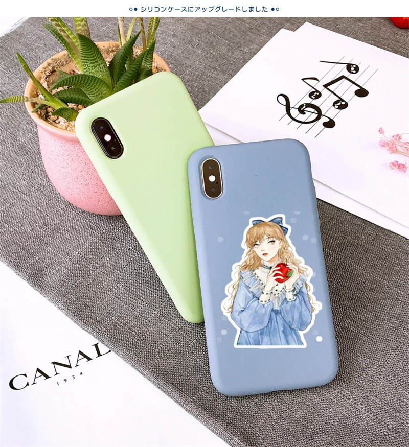 18 stücke Kawaii Schreibwaren Aufkleber Nette Reizende Mädchen Tagebuch Planer Dekorative Mobile Aufkleber Scrapbooking DIY Handwerk Aufkleber