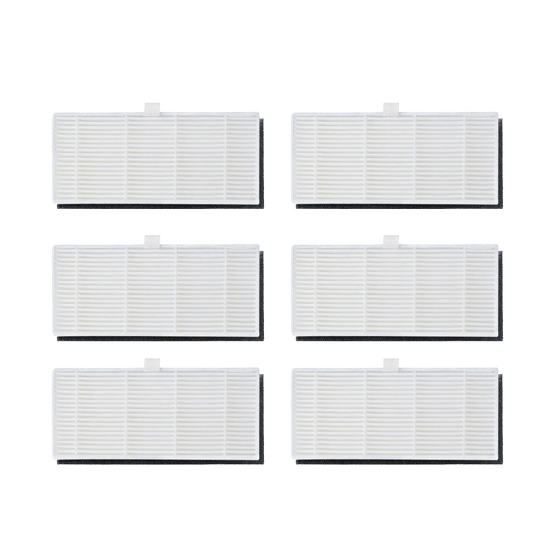مجموعة من 6 فلاتر للمكنسة الكهربائية الروبوتية Proscenic M7 Pro ، قطع غيار وملحقات مرشح HEPA