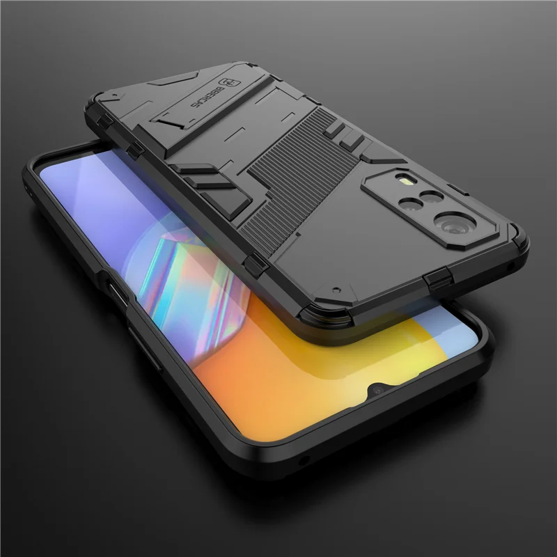 For Vivo Y51a Case Shockproof Bumper Bracket KickStand Holder Full Protect Armor Cover For Vivo Y51 a Phone Case For Vivo Y51a