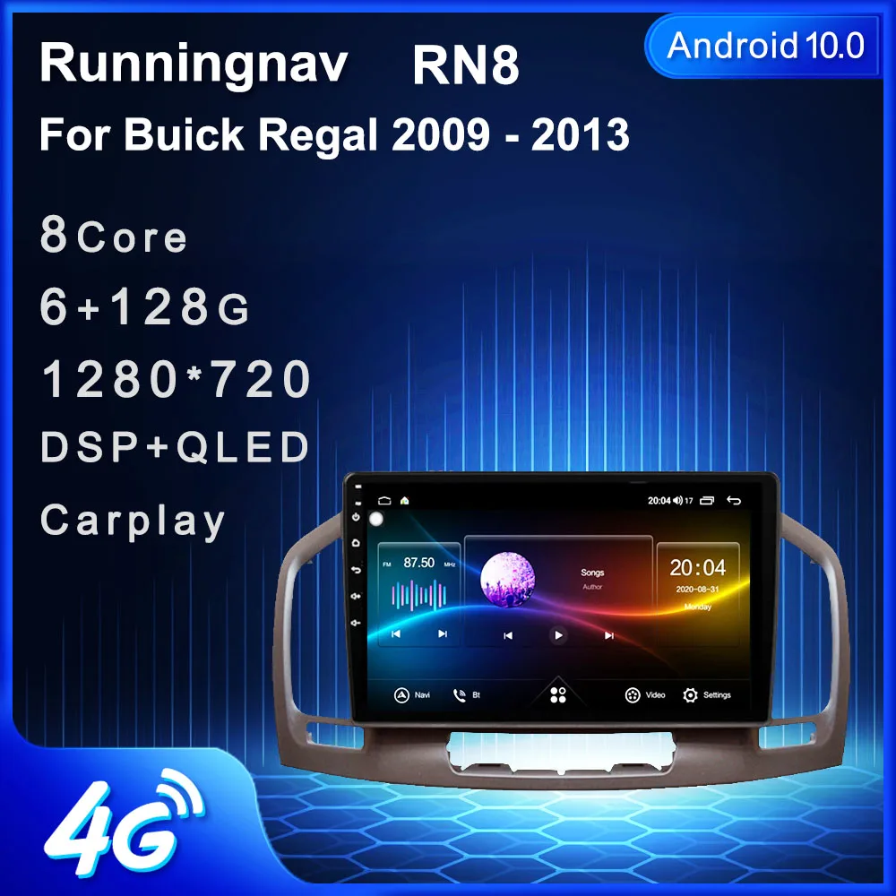 

Автомагнитола Runningnav для Buick Regal 2009 - 2013 Opel Insignia, 2 Din, Android, мультимедийный видеоплеер, навигация, GPS