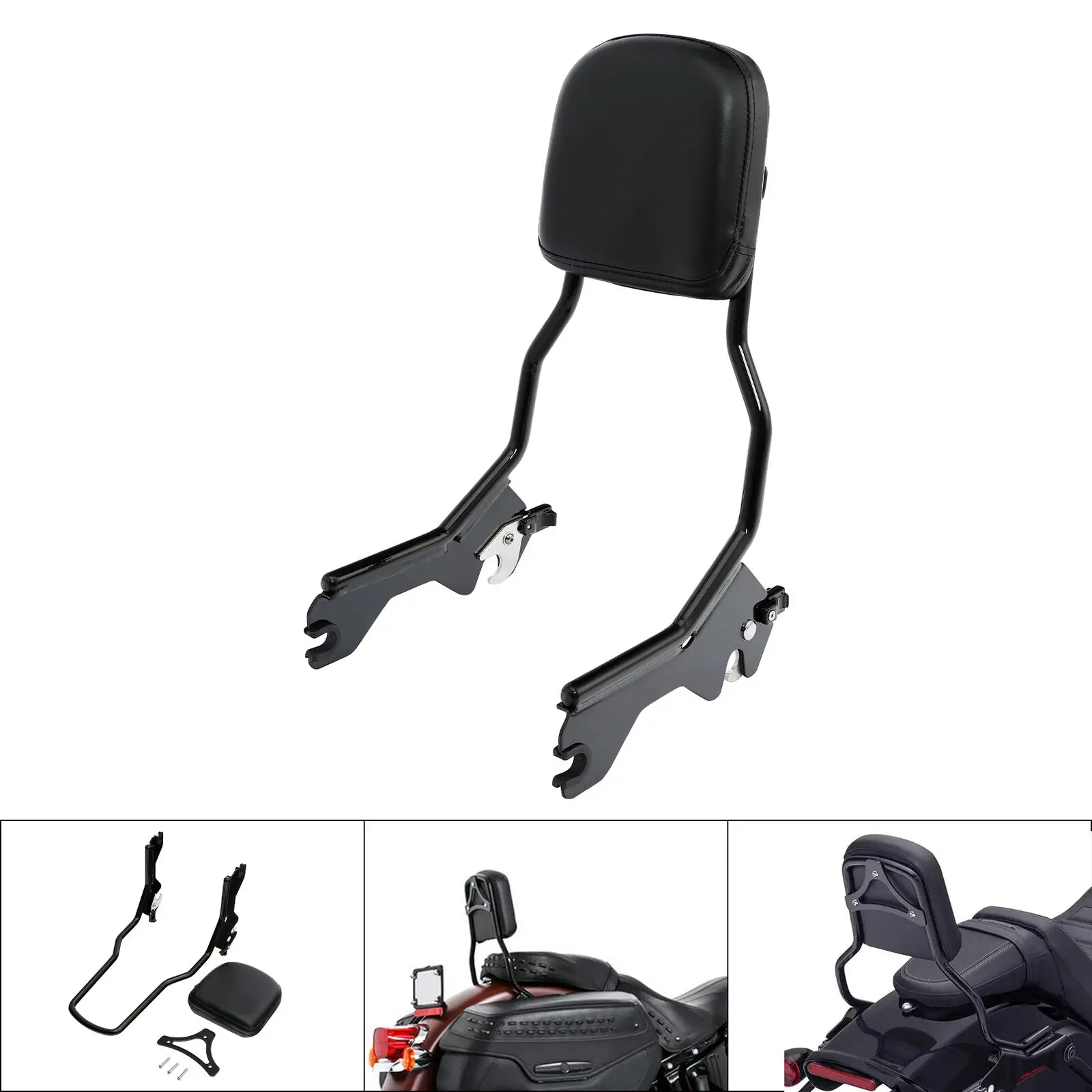 Oparcie Sissy Bar z poduszką do motocykli Harley Softail Low Rider FXLR ST FXLRST 2018-2023 Sport Glide FLSB 2018-2025