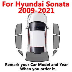 For Hyundai Sonata DN8 YF LF 2022 2021 2020 Car Magnetic Side Window SunShades Mesh Shade Blind Car Window Curtian 2009-2019