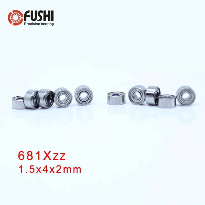 681XZZ ABEC-5 100 Chiếc L-415ZZ 1.5X4X2 Mm Thu Nhỏ Vòng Bi W68/1.5ZZ