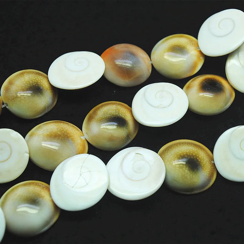 

22PCS Nature Shell Beads Mother Of Pearl Natural Loose Size 19MM For Women Bracelets Making Jewelry Finding Top Selling