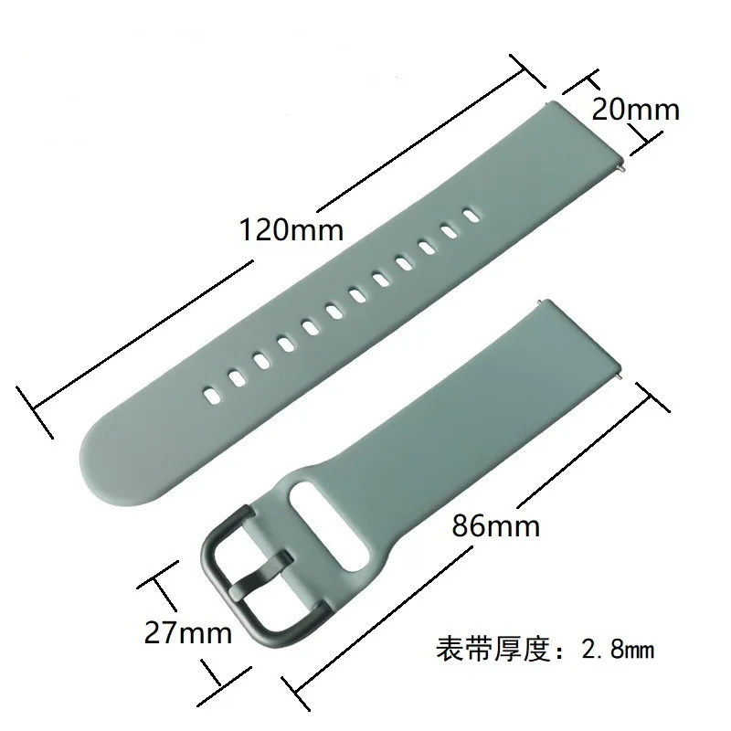 20mm Color Strap For Realme TechLife DIZO Watch 2 Sport Replacement Watchband For COLMI P8 Plus/Realme Watch Bracelet Correa