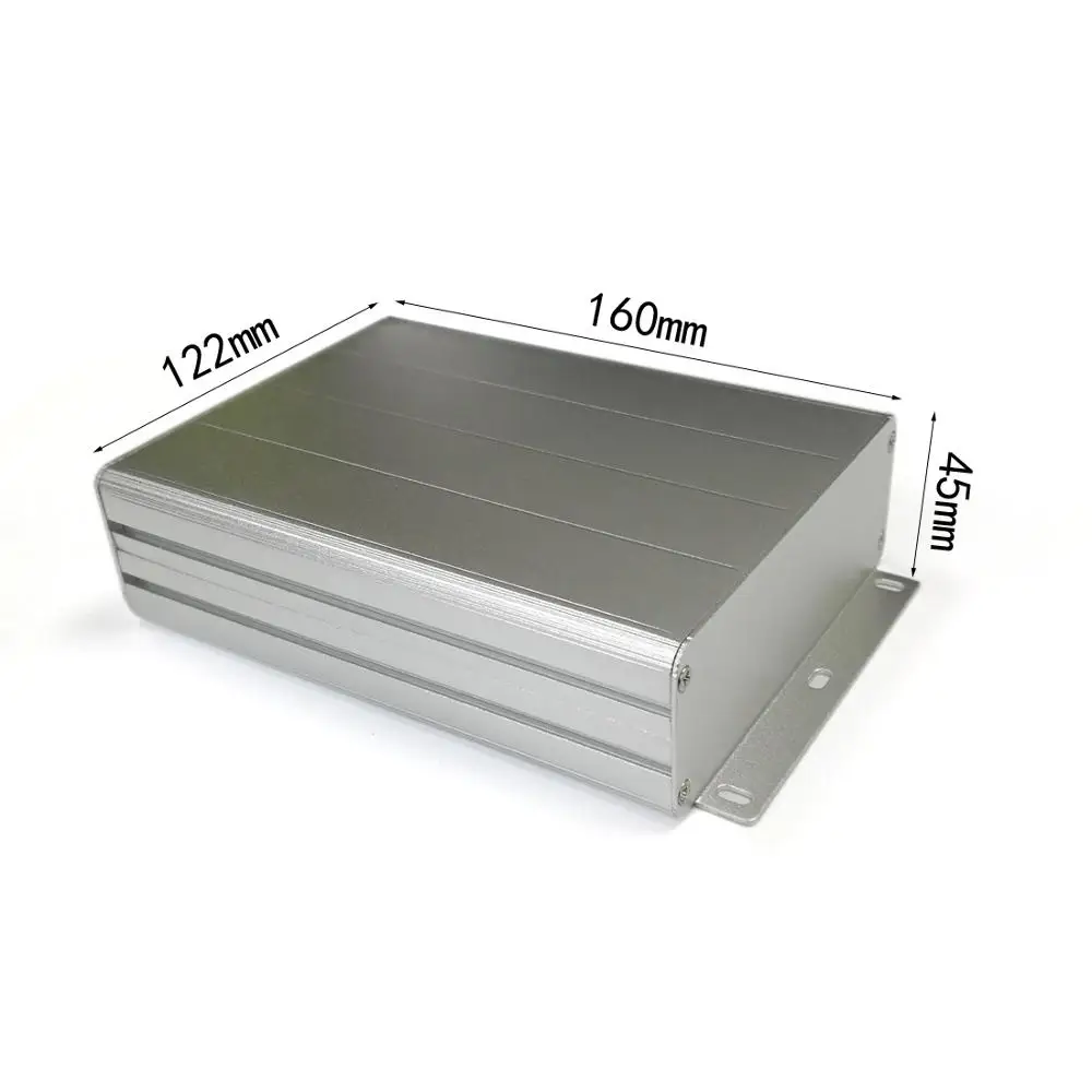 Aluminum Enclosure Project Electric PCB Box Split Case Wall Mounting Shell 122*45*160mm DIY Electronics Enclosure
