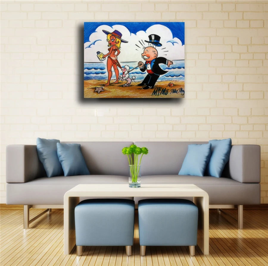 Alec Monopolys Beauty HD جدار الفن قماش المشارك طباعة قماش اللوحة الزخرفية صورة لمكتب غرفة المعيشة ديكور المنزل