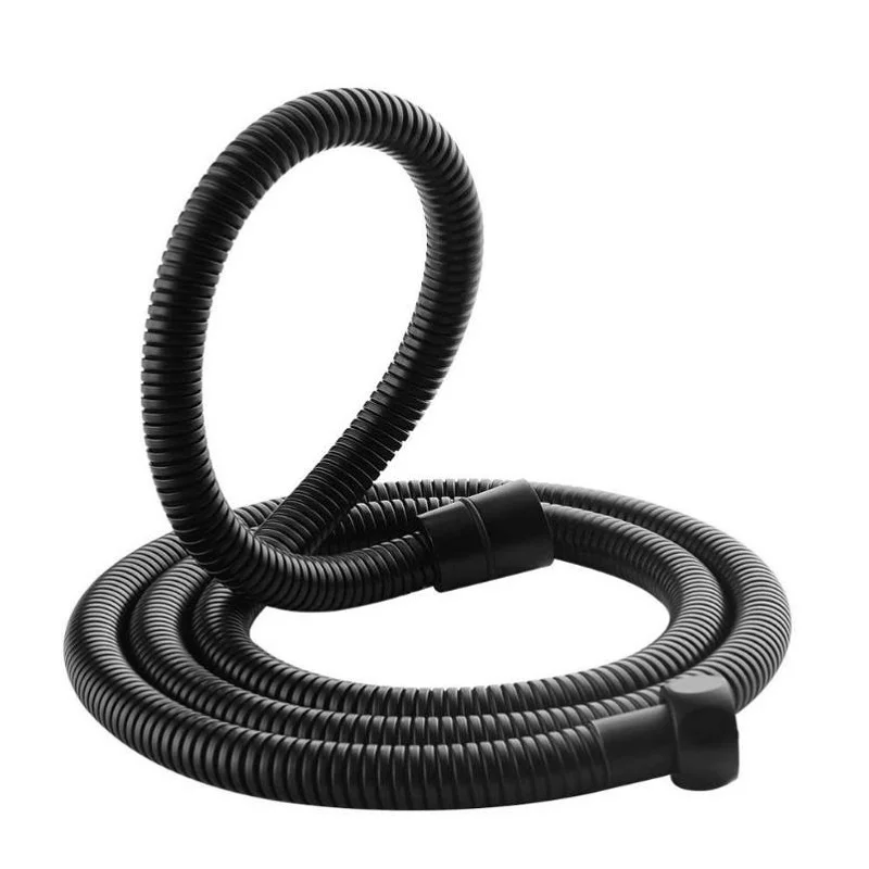 Flexible Bathroom Water Pipe Matt Black shower hose For Bath 304 Stainless Steel  shower head pipe Faucet Acceessories 1.5M 2M