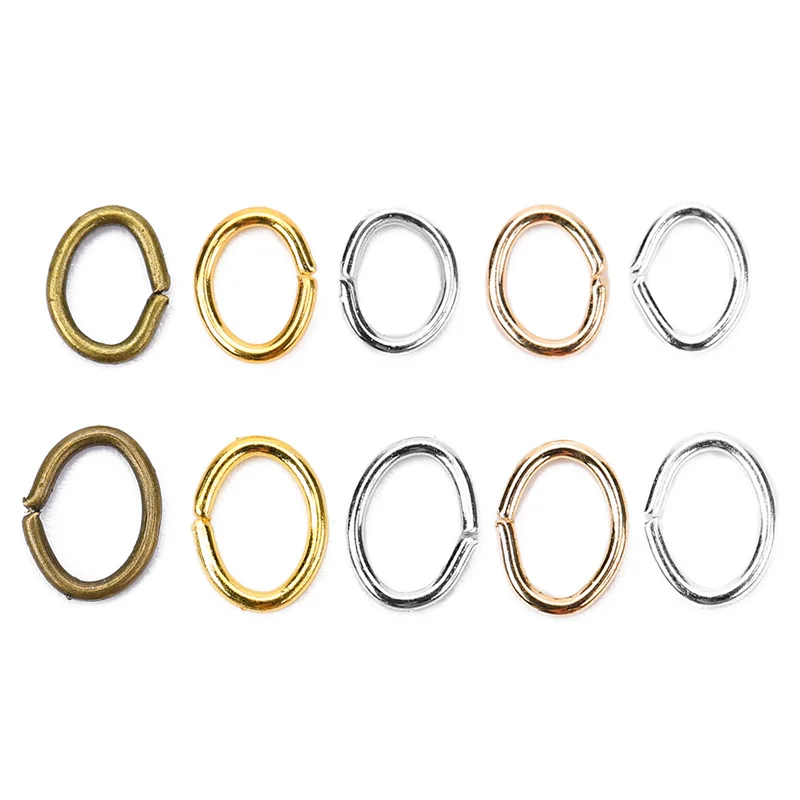 300pcs 4x5mm 5x6mm Gold Silver Color Open Split Jump Rings Lot Bulk Metal Iron Necklace Bracelet Connectors For Jewelry Making