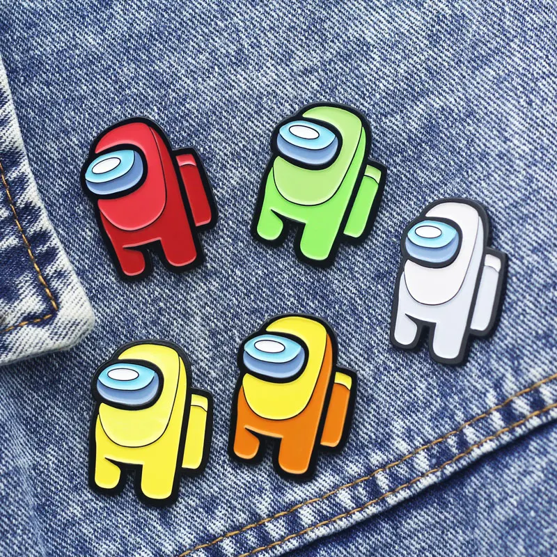 Cute Game Enamel Pins Creativity Cartoon Metal Brooch Backpack Hat Bag Decorate Badges Send Friend Fans Boutique Medal Gift