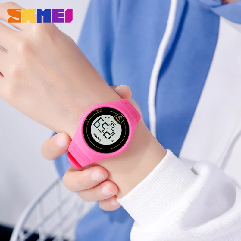 SKMEI-reloj Digital de moda para niños y niñas, cronómetro de lujo, relojes deportivos, reloj de vestir para niños, reloj de pulsera de marca superior