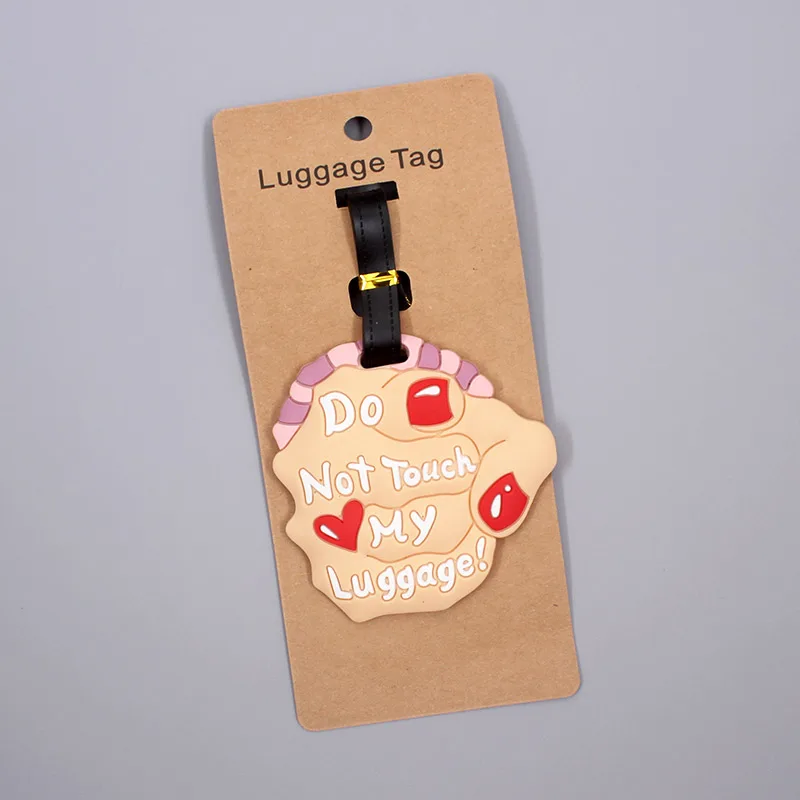 Etiqueta de Gel de sílice para accesorios de viaje de equipaje, soporte de identificación para maleta, etiqueta portátil creativa \