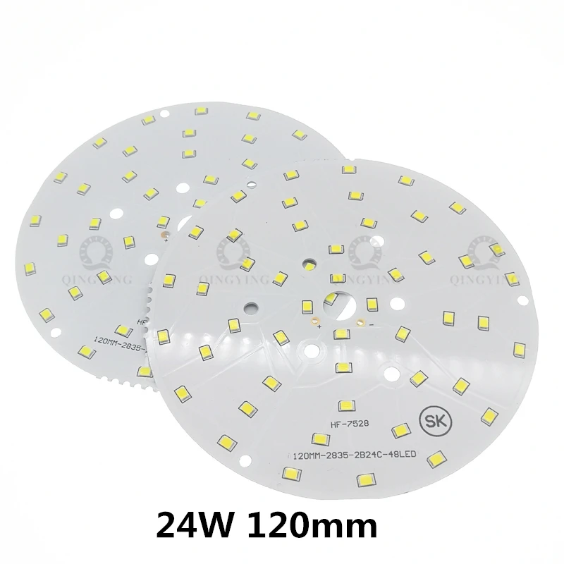 Panneau de lampe PCB LED, SMD2835, 3W, 5W, 7W, 9W, 12W, 15W, 18W, 24W, haute luminosité Ra80, panneau de lampe pour remplacer le plafonnier, vers le