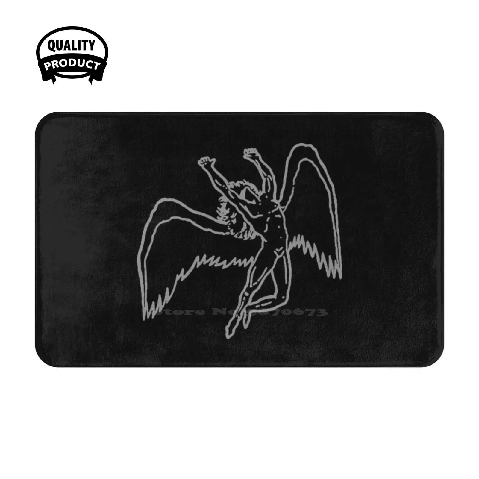 Original Icarus Grey Soft Cushion Home Carpet Door Mat Car Rug Trending Stuff Cool Jimmy Logo Symbol Band Music Metal Original