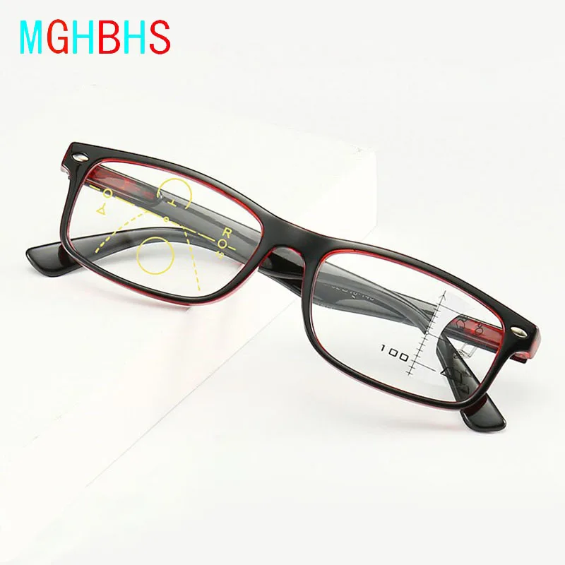 Progressive multifocal reading glasses men and women universal blue light radiation-proof reading glasses both near and far