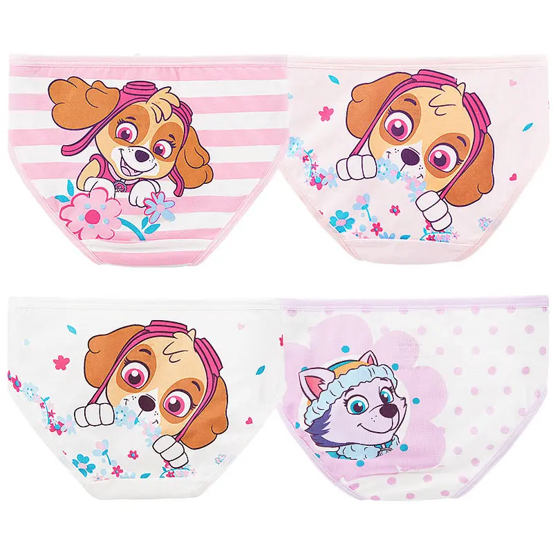 Free shipping!  Paw Patrol 4pcs/set underpants underwear skye Everest high quality children toy Birthday Christmas gift doll