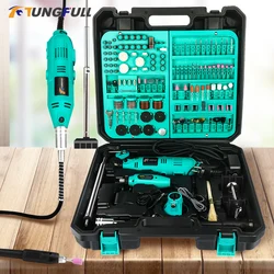 220V/110V Mini Rotary Tool Diy Mini Dremel Boor Power Tool Mini Grinder Hand Boor Polijstmachine met Dremel Accessoires