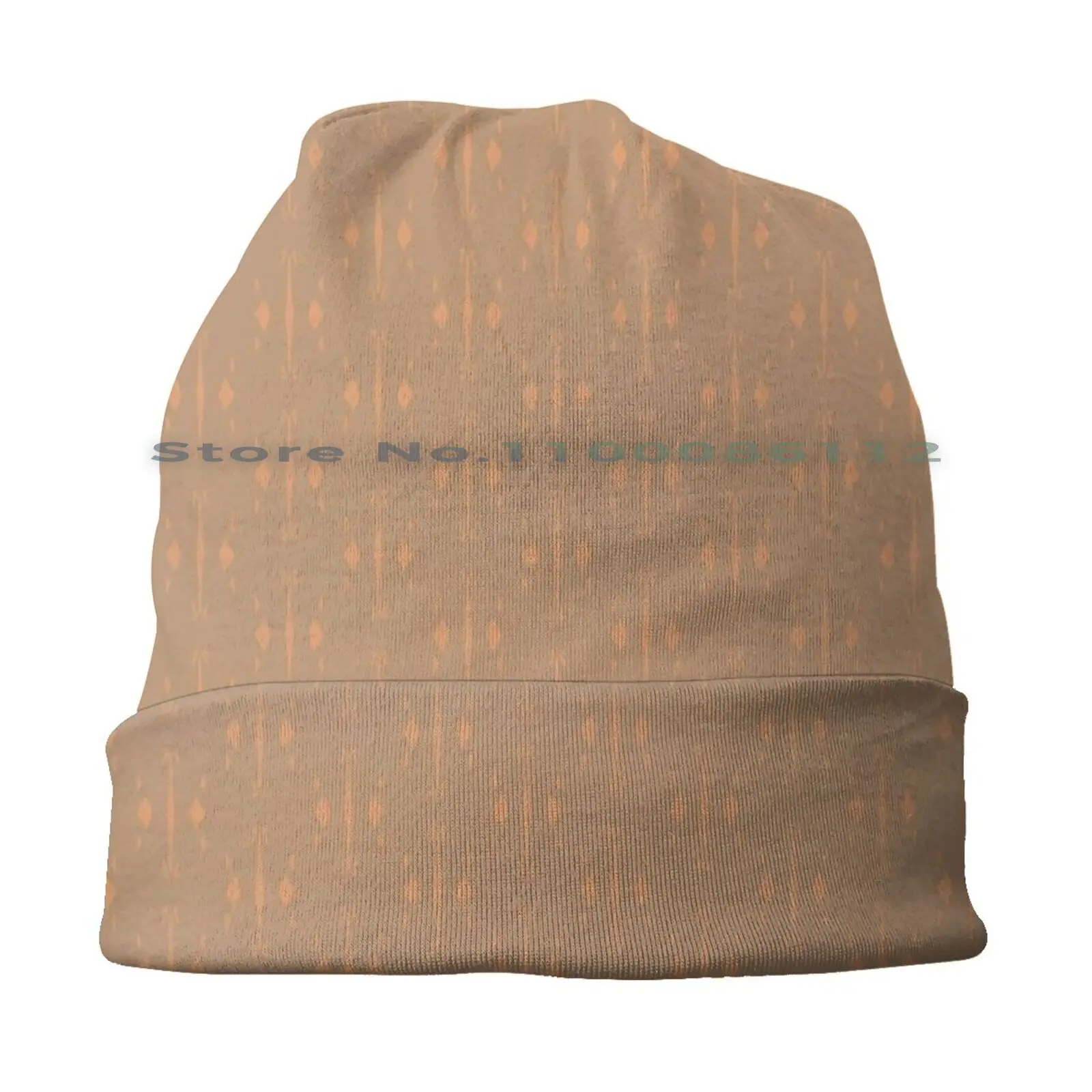 Simple Coral Pattern On A Brown Background. Bucket Hat Sun Cap Simple Coral Pattern Brown Ornament Abstract Geometric Stylish