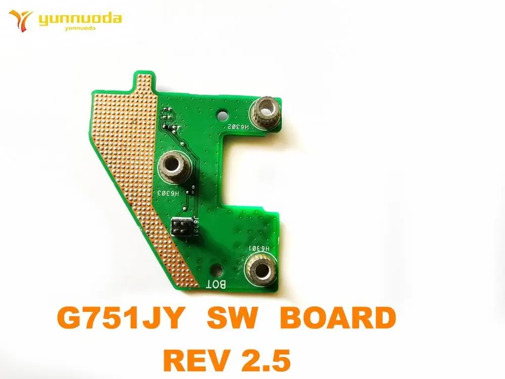 Original for ASUS G751JY  DC POWER JACK POWER BOARD Switch Button Board G751JY  SW  BOARD  REV 2.5   tested good free shipping