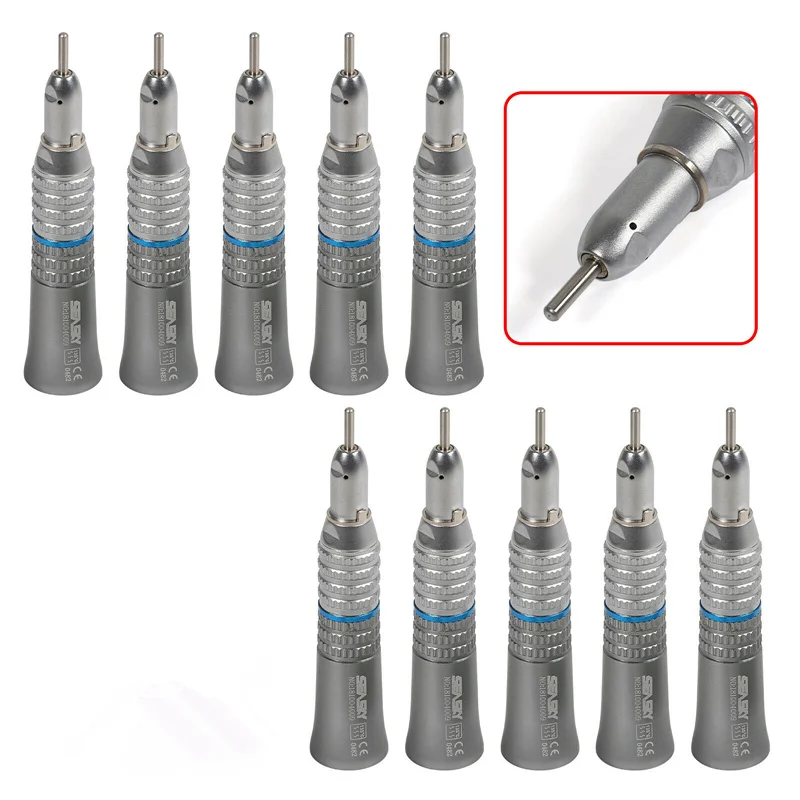 10 pcs NSK Style Dental Straight Nosecone Handpiece Slow Low Speed E-type