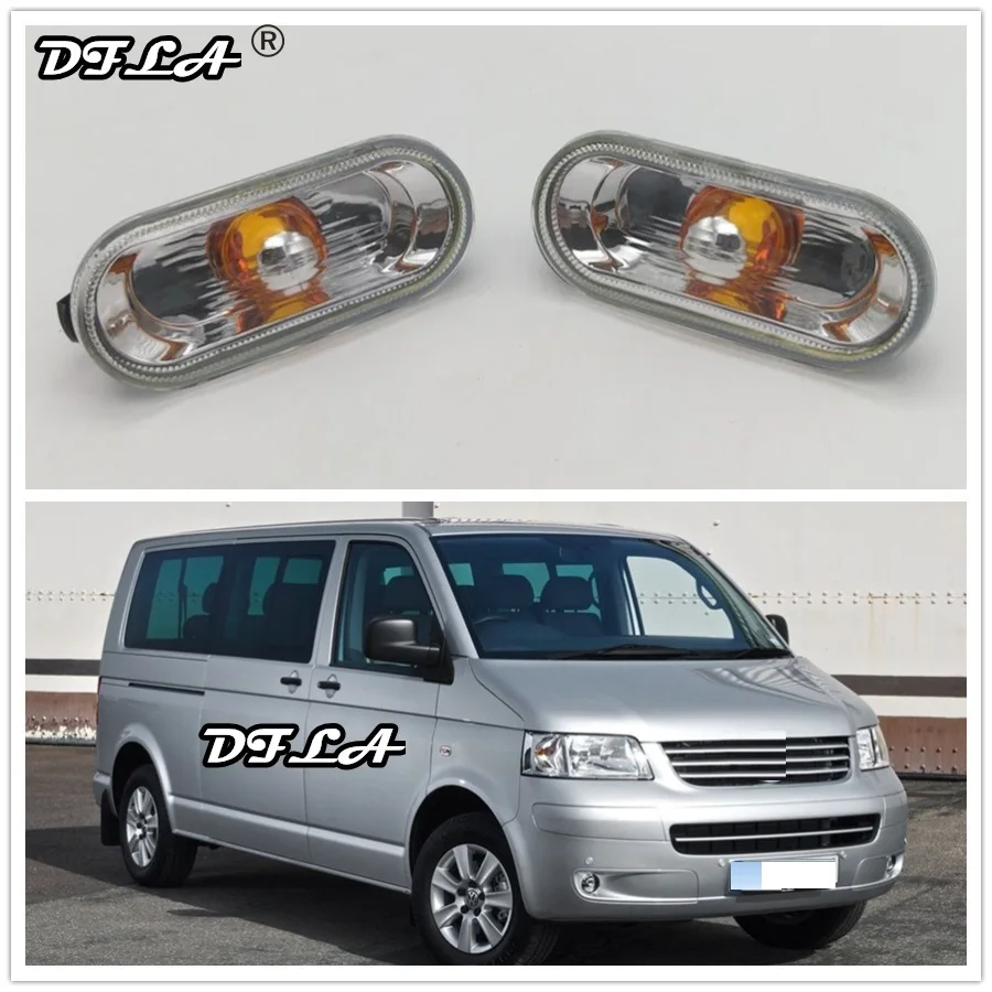 

2pcs For VW Transporter T5 Multivan 2003 2004 2005 2006 2007 2008 2009 Car-Styling Side Marker Turn Signal Light Lamp Repeater