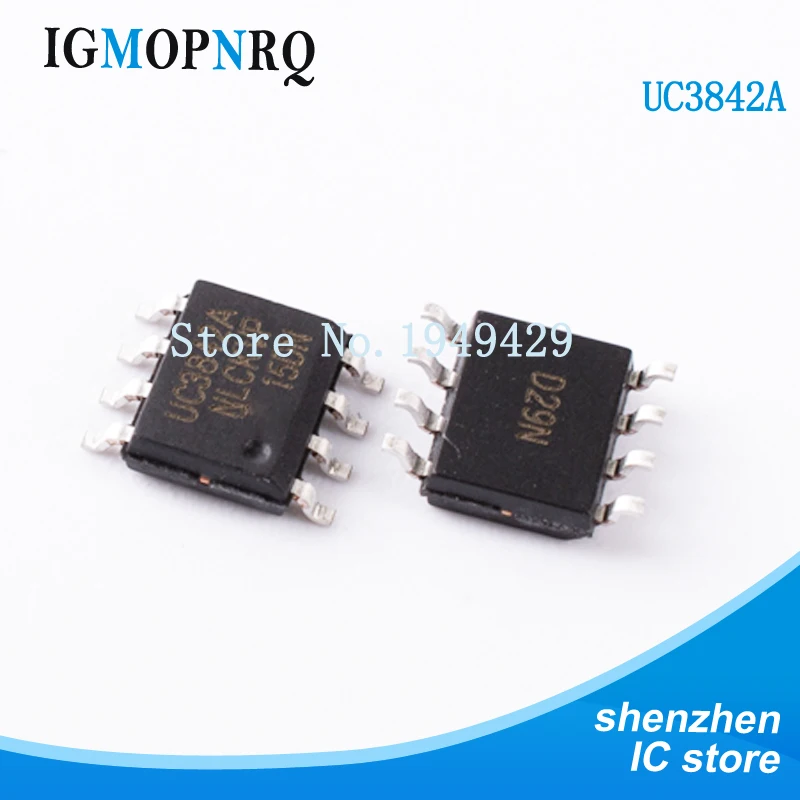 Novo chip smd 3842 uc3842a uc3842b chip sop-8 eletrônico