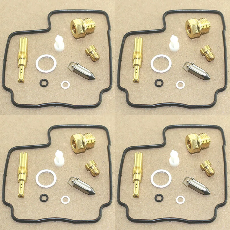 4SET for CB400F CB-1 1989-1990 CB400 CB 400 F CB1 Motorcycle carburetor repair kit floating needle seat parts