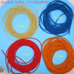 Rubber Fishing Rope, Solid Elastic Line, 1 Meter Stretch, 2.2mm Diameter, 7 Times, 1:7, 5-10Meters