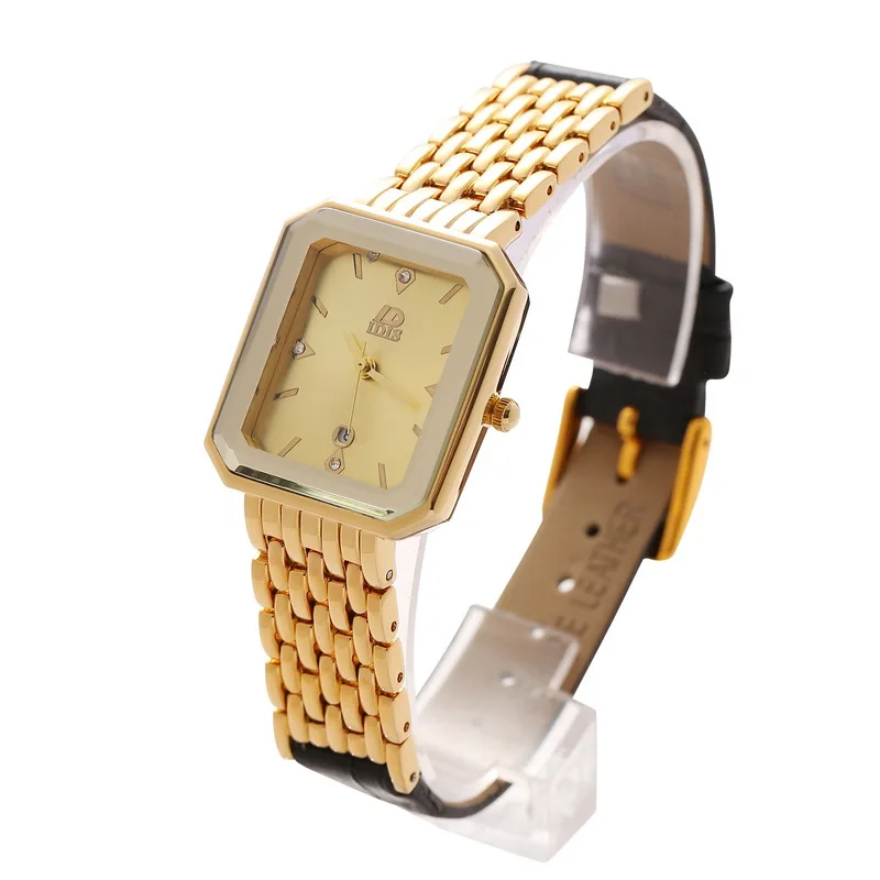 2021 IDIS Leather Business Dial Analogue Display Watch Wrist Luxury Quartz Women Ladies Fashion Watches