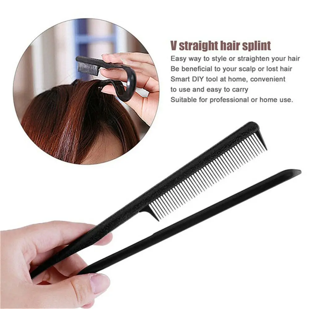 Salon Professional Hair Straighten Comb Styling Hairdressing Smooth Barber Styling Brush Tool Hold Tongs Massager Brush New