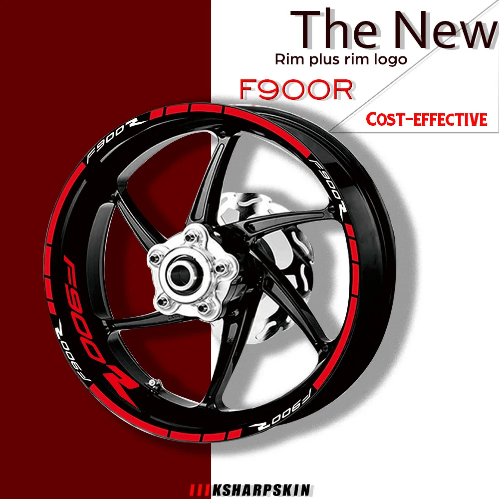 

High quality motorcycle tire waterproof wheel logo sticker rim personality reflective stripe suit for BMW F900R f900r f 900r
