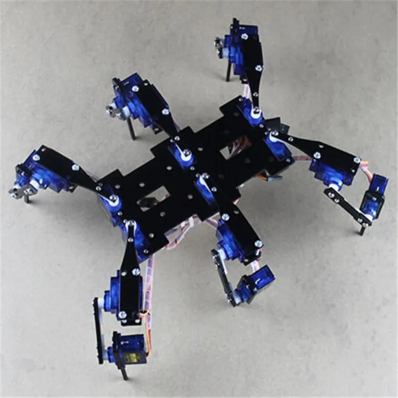 1 Set Diy Spider Robot 18 DOF Six Feet/Leg Hexapod 4 RC Mini Robotic Frame