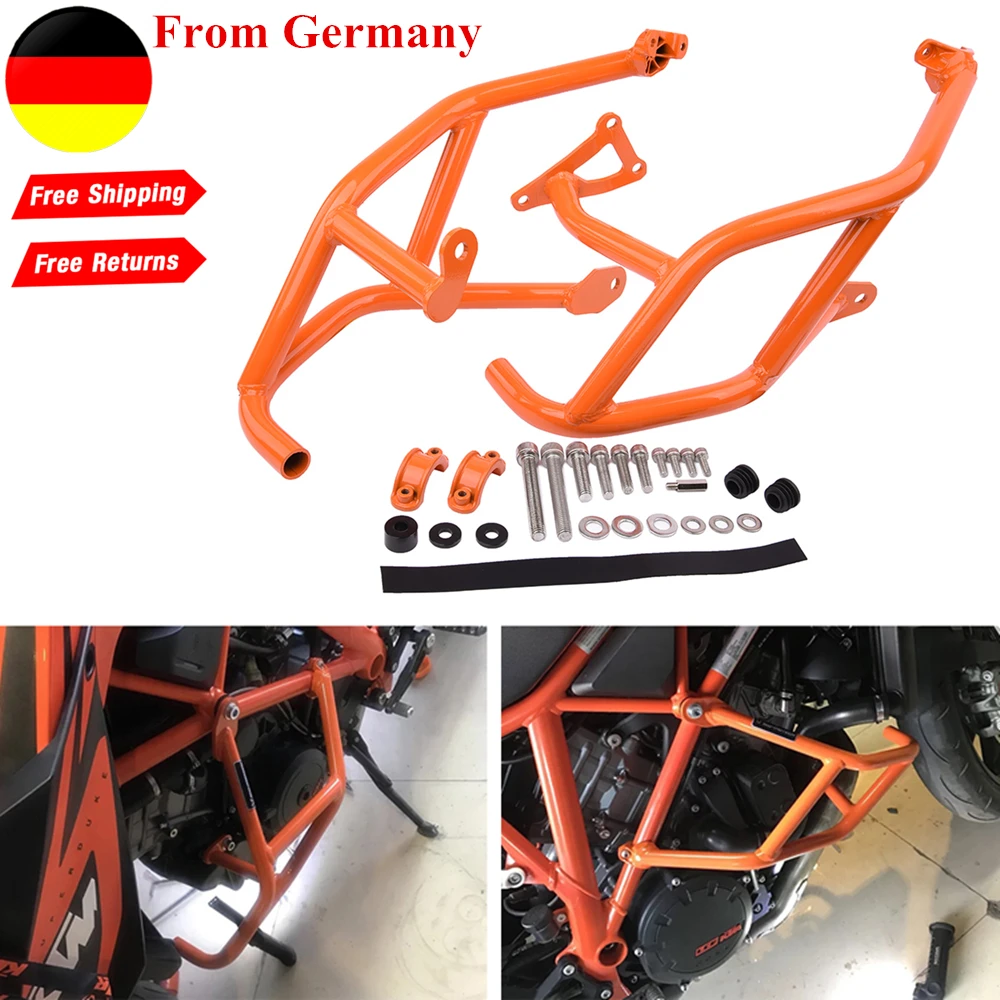 

Motorcycle Engine Guard Bumper Frame Protector Stunt Cage Crash Bar For KTM 1290 Super Duke R GT 2014 2015 2016 2017 2018 2019