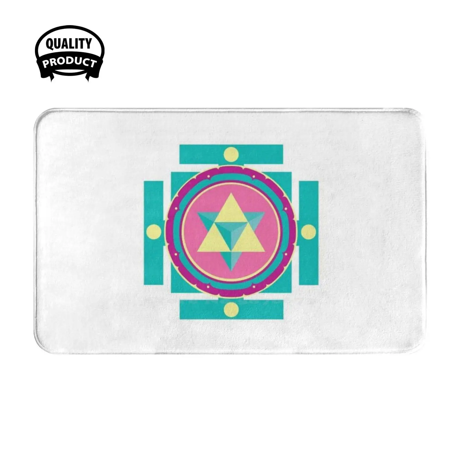 Merkaba Mandala Soft Cushion Home Carpet Door Mat Car Rug Mer Ka Ba Galactic Mantra Merkabah Mandala Merkavah Star Tetrahedron