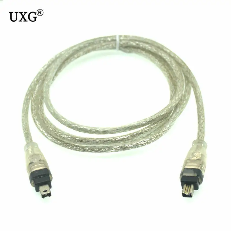 IEEE 1394 4 P 4ขา4ขา IEEE 1394สำหรับสายเคเบิลอะแดปเตอร์ ILink 4Pin Firewire Cable 1.2M