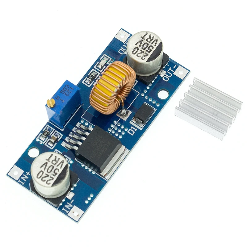 5A DC-DC Step Down Adjustable Power Supply Module Lithium Charger XL4015 4~38V 96% 5A DC adjustable step-down module