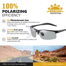 Men's Photochromic Polarized Sunglasses #4