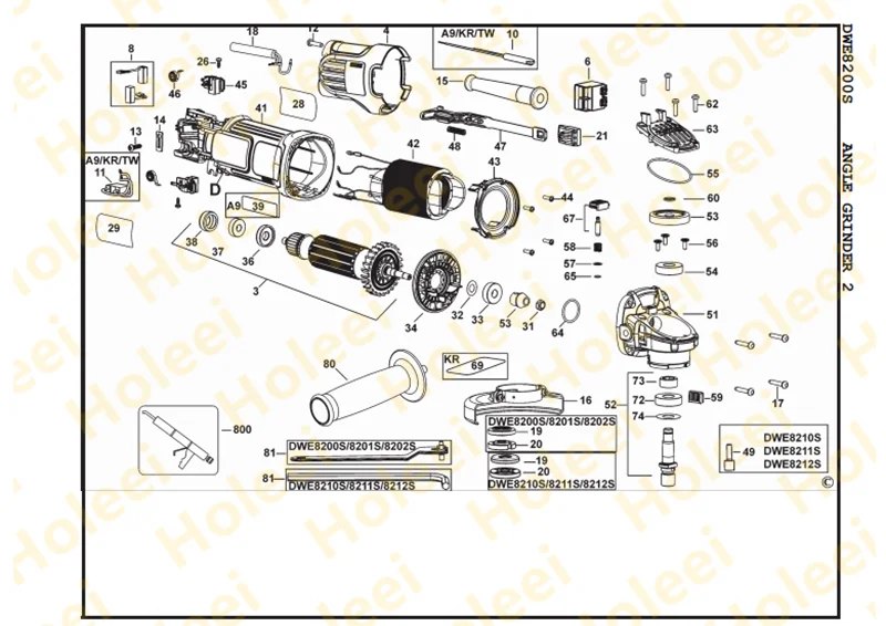 Plastic cup FOR DEWALT DWE8100S DWE8100T DWE8110S DWE8210S DWE8200S DWE8200T N132042