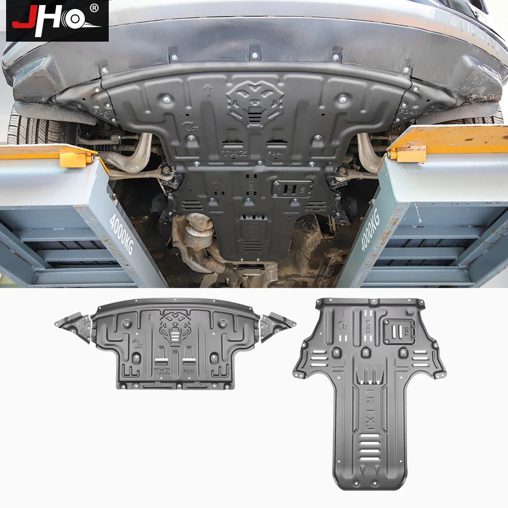 JHO Offroad Driving Skid Plates Under Carriage Shield Protection Cover for Ford Explorer 2020 2021 2022 2.3/3.0 L Turbocharged