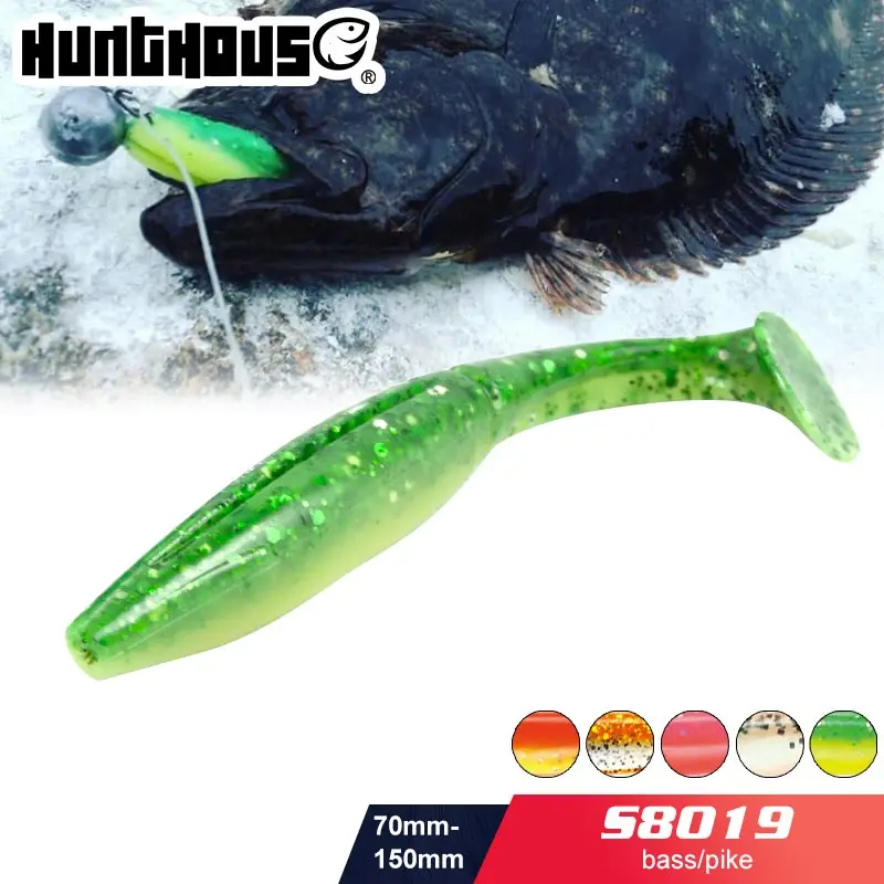 

Noeby T- tail Soft Fishing Lure 70/100/125/150mm Easy Shiner Silicone Bait Wobblers Leurre Souple For Bass Pesca