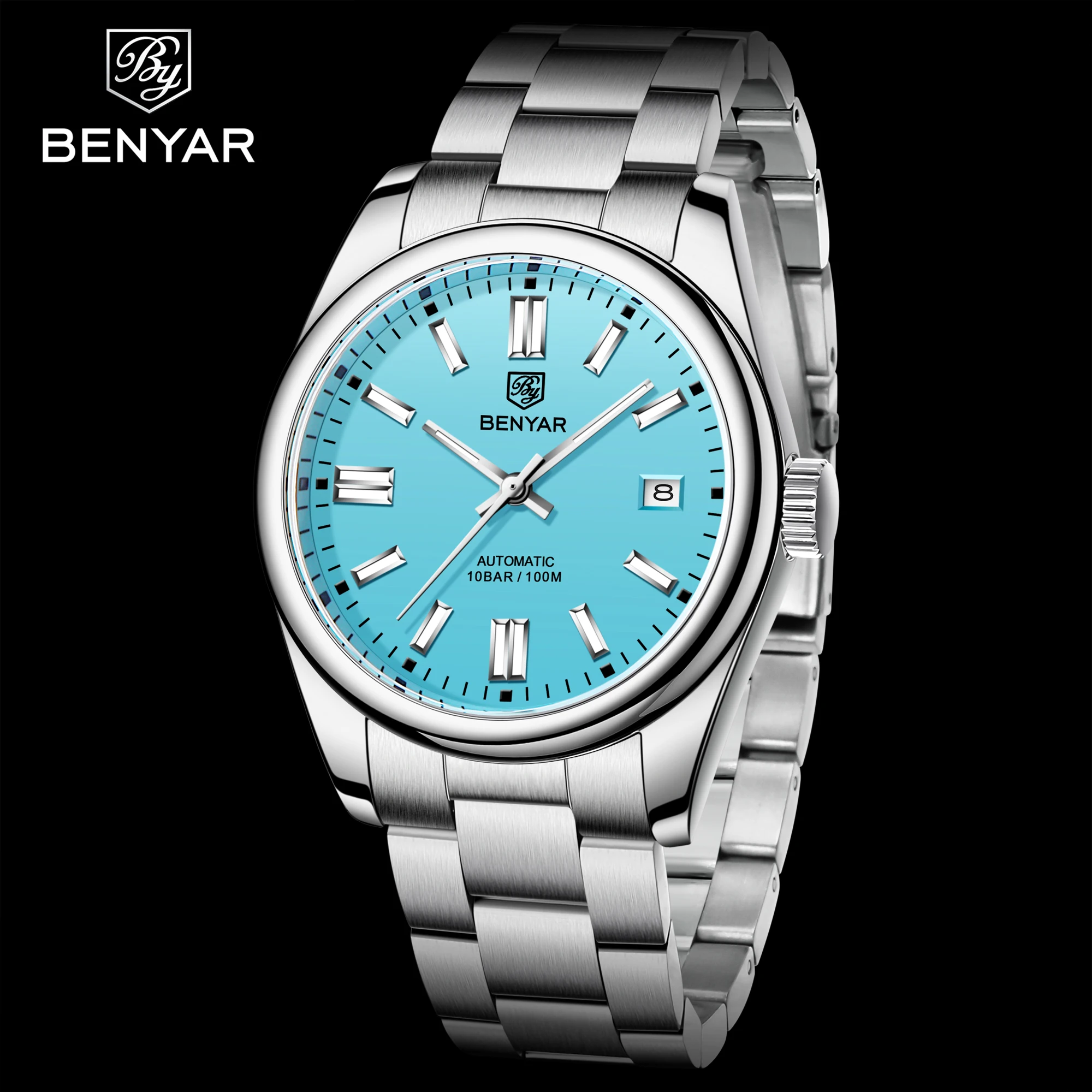 New BENYAR 40MM Men's Mechanical Watches fashion luxury wrist watch automatic watch men waterproof Multifunction Chronograph