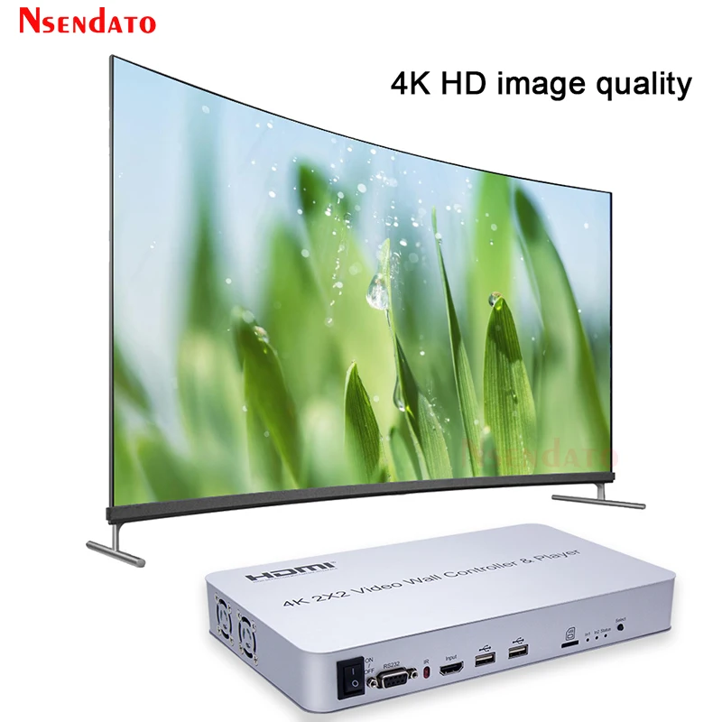 4k 30hz 2x2 hdmi vídeo parede controlador jogador tela de costura processador splicer 1x2 1x4 1x3 2x1 3x1 4x1 hdmi tv vídeo splicer