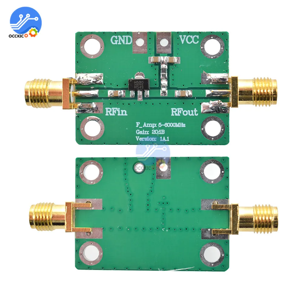 HMC580 Vpp=5V RF 1-1000MHz Low Noise Amplifier Broadband Module Receiver 20dB High Gain Wide Frequency Amplifier