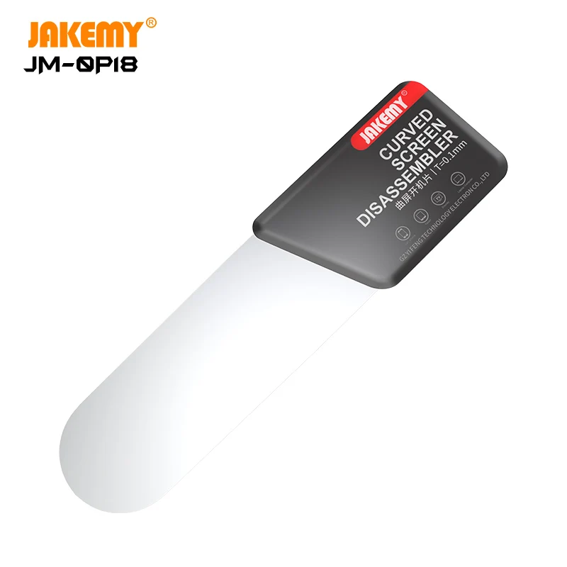 Jakemy 0.1 Mm Ultra Thin Flexibele Stalen Koevoet Spudger Demonteren Kaart Voor Iphone Samsung Gebogen Scherm Opening Repair Tools