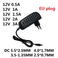1PC AC 100-240V DC 12V 0.5A 1A 1.5A 2A 3A Converter power Adapter Charger Power Supply 12 V Volt for LED light strips EVD CCTV