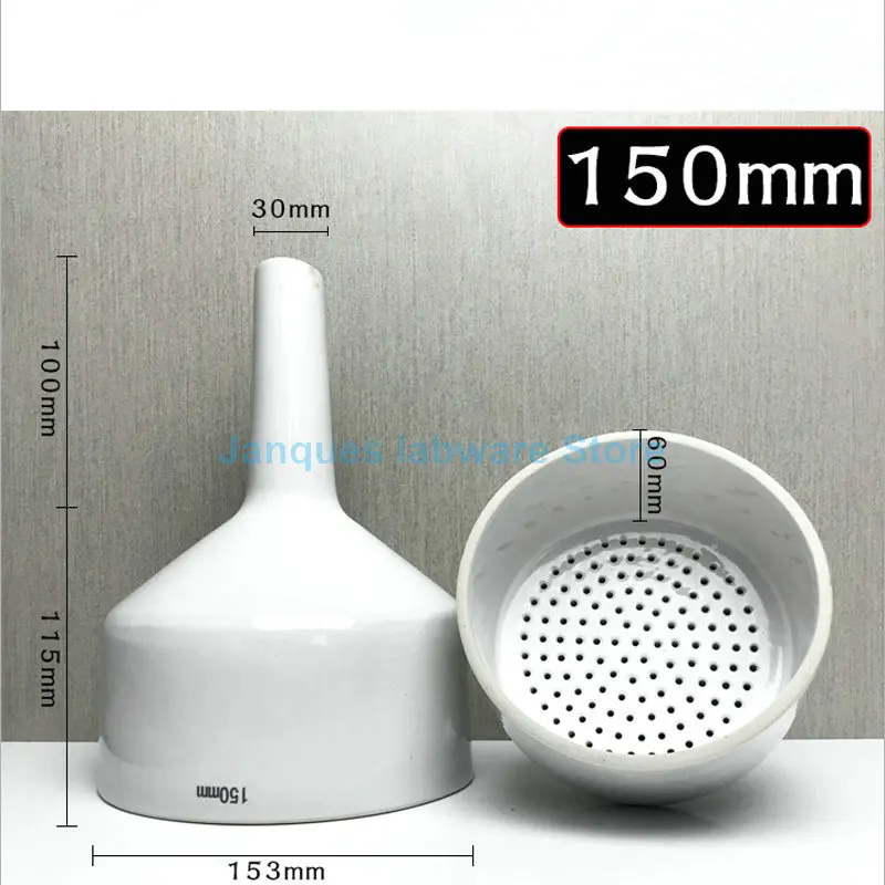 Entonnoir Buchner en porcelaine, 40mm à 150mm, 1 pièce, kit d'outils de filtre de laboratoire, entonnoir poreux, filtre d'aspiration à pression négative