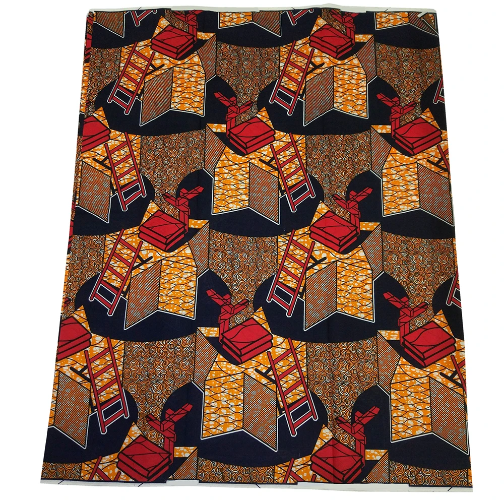 African Newest Design High Quality Gothic Tissus Wax Fabrics 6Yards\\Lot