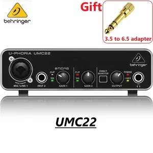 BEHRİNGER-UM2 UMC22 UMC202HD-in Mikrofon Amplifikatörü, Ses Arabirimi, Kayıt, Ses Kartı, %100 Orijinal Ses kartı behringer için en iyi 10 satış-no. 9