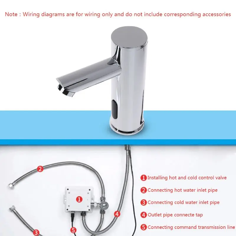 2024 New Bathroom Automatic Infrared Sensor Sink Faucet Touchless Basin Water Tap Deck Mounted