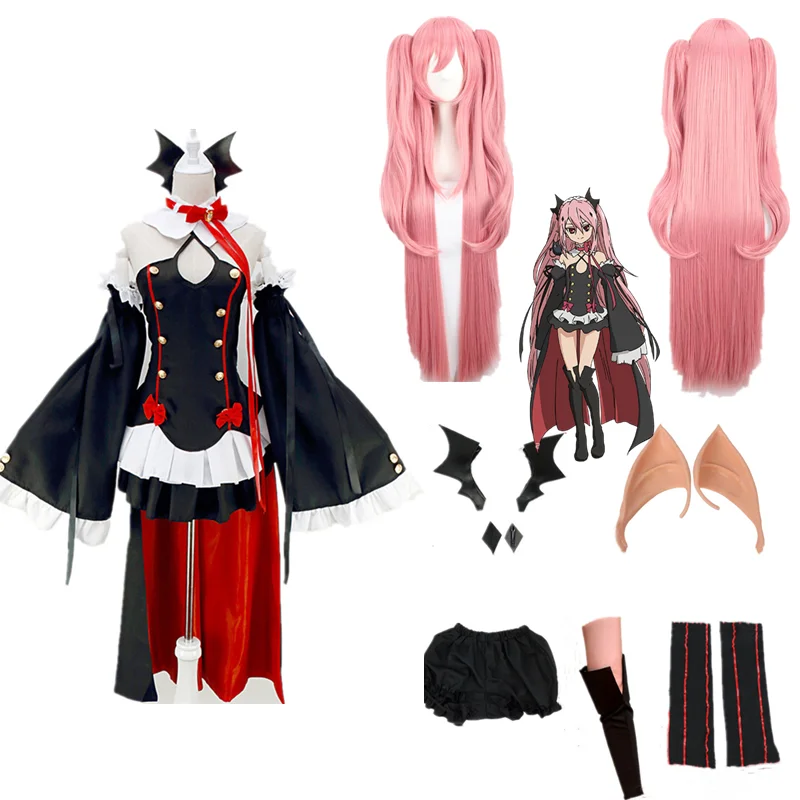 

Seraph Of The End Owari no Seraph Krul Tepes Costume For Women Anime Uniform Witch Vampire Halloween Clothes